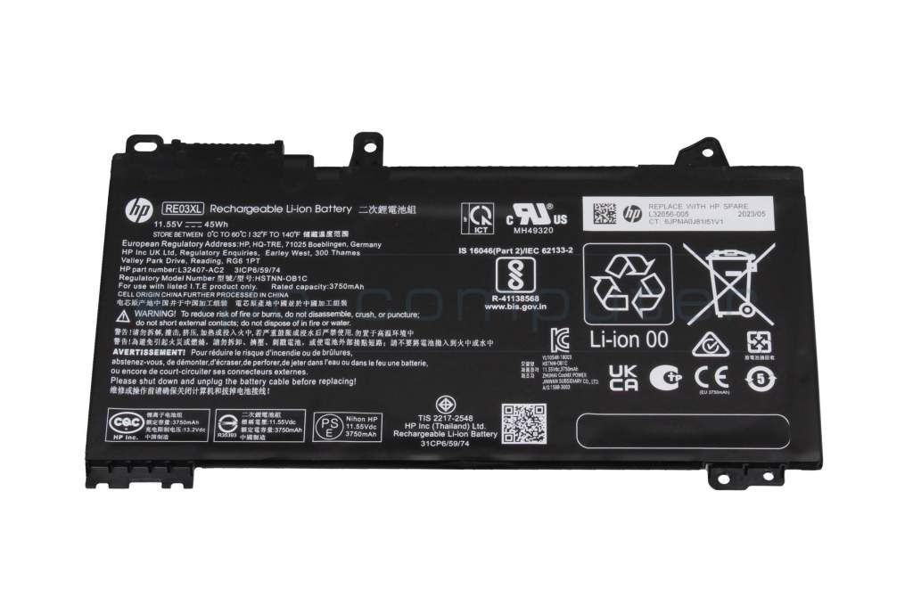 Nešiojamo kompiuterio baterija HP RE03XL